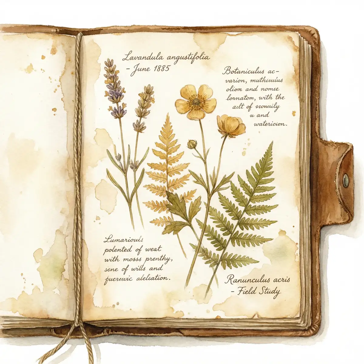 学员水彩作品 - 探花