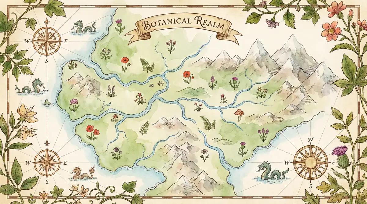 寻花地图水彩示意图 - 探花